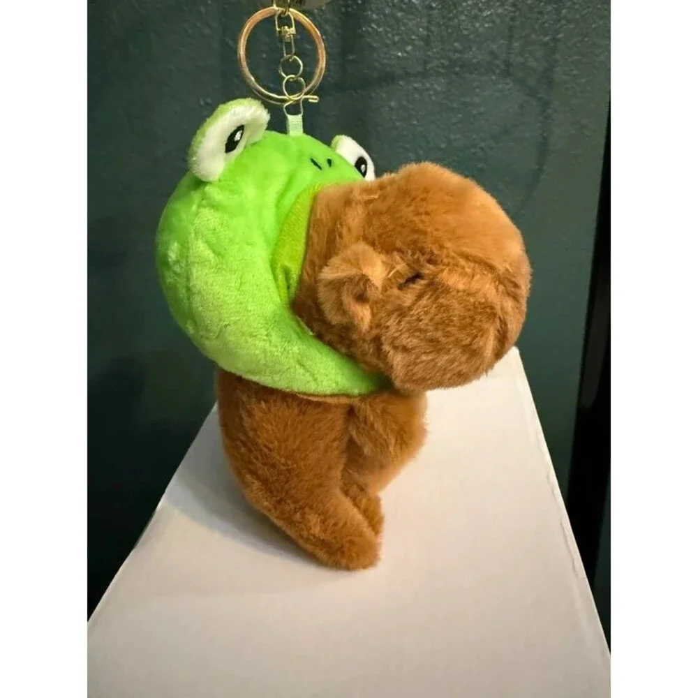 Capybara Plush Bag Charm approximate measurements